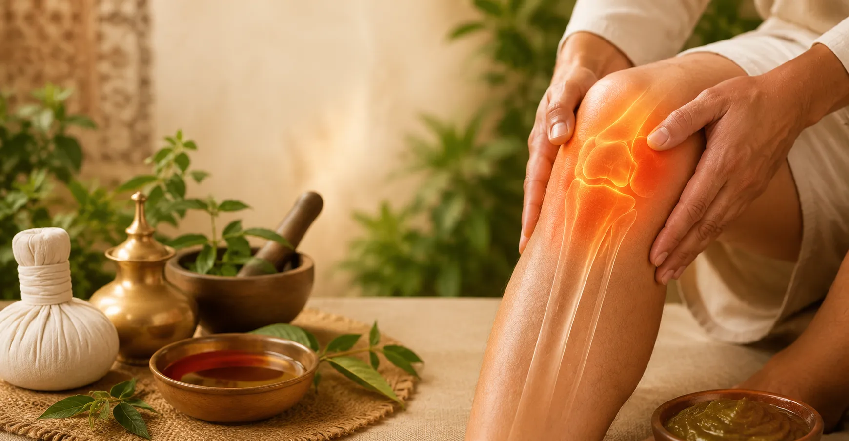 Knee back joint pain therapy