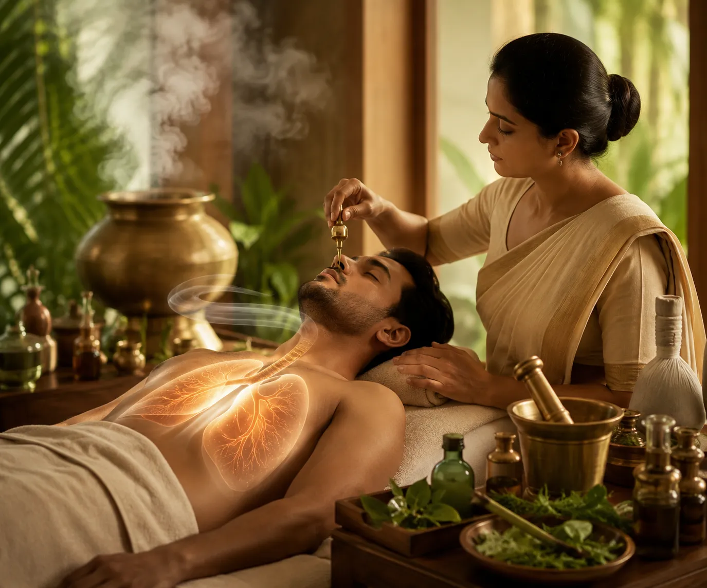 Asthma Ayurvedic therapy
