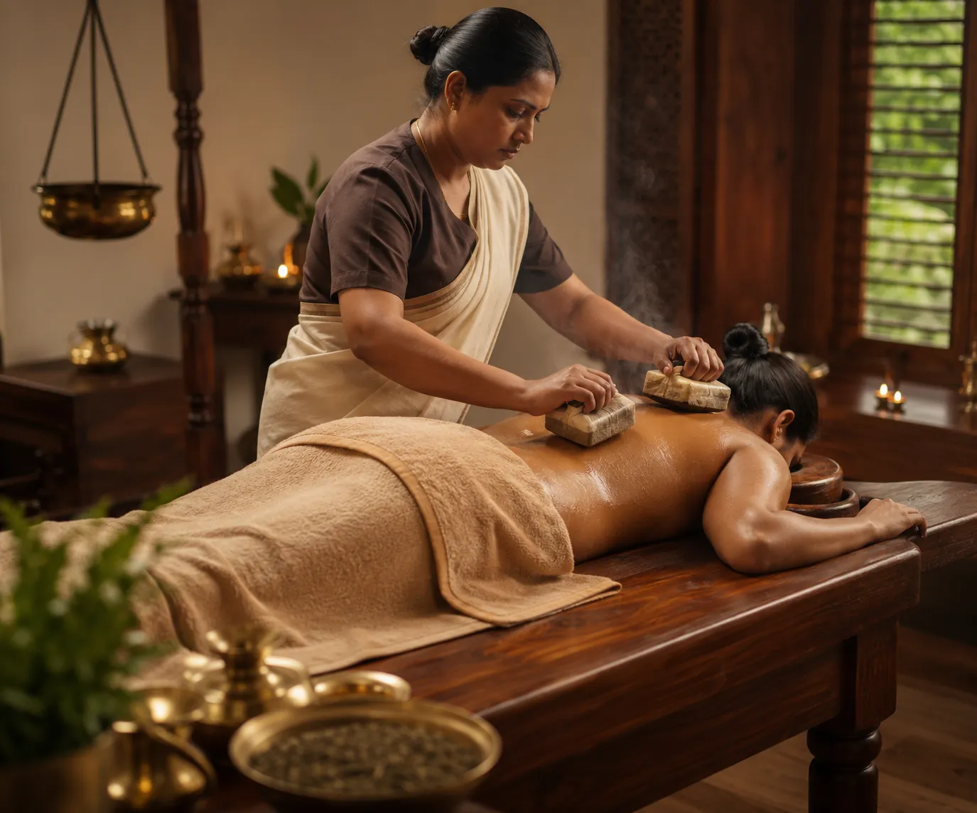 Ayurvedic brick fomentation for musculoskeletal conditions