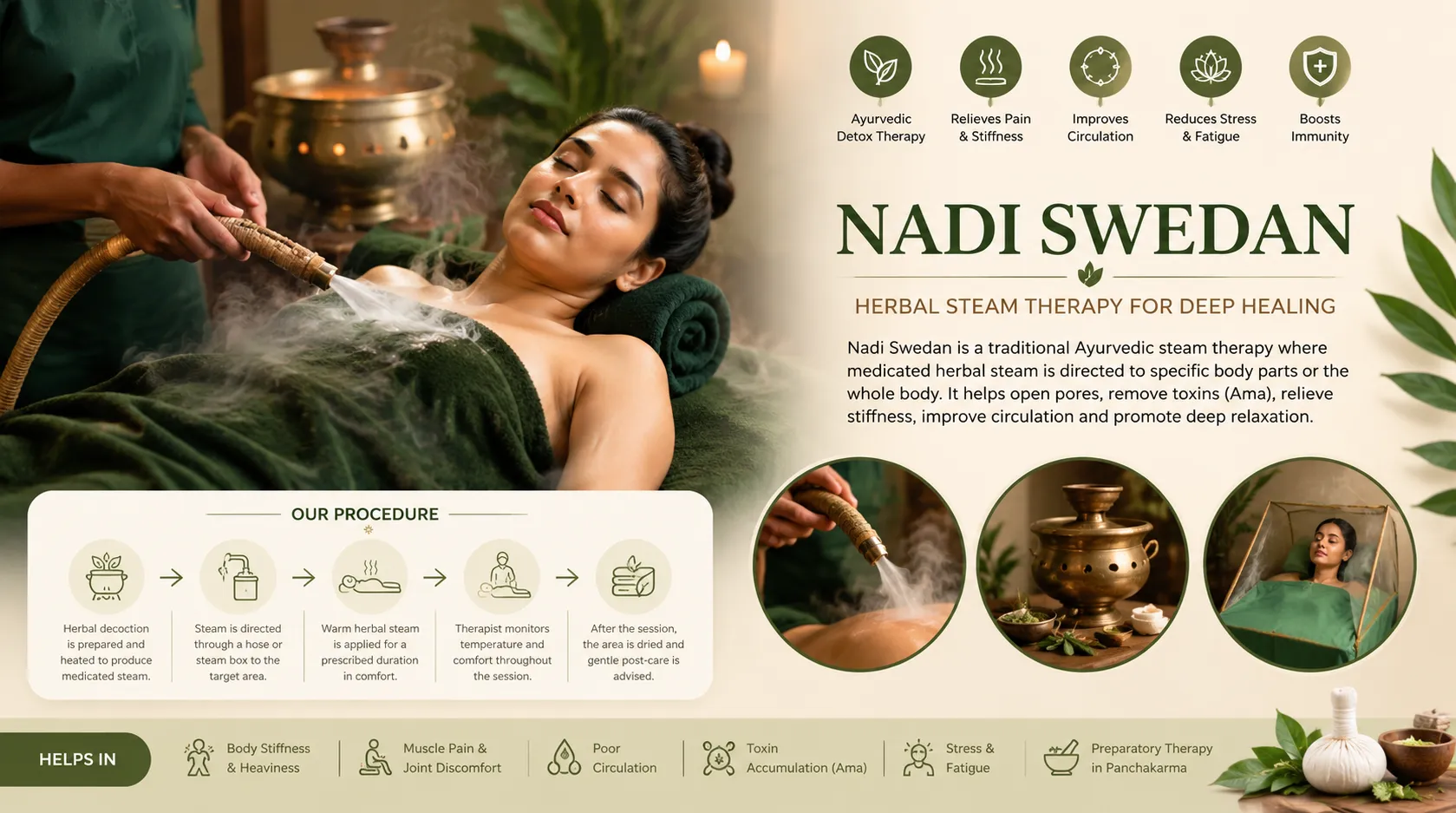 Nadi Swedan Ayurvedic steam bath