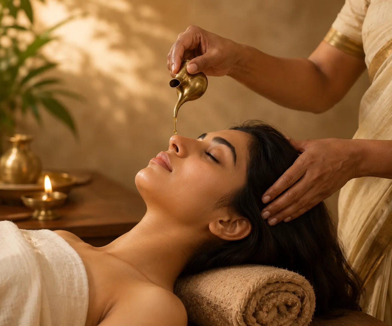Ayurvedic nasal instillation therapy