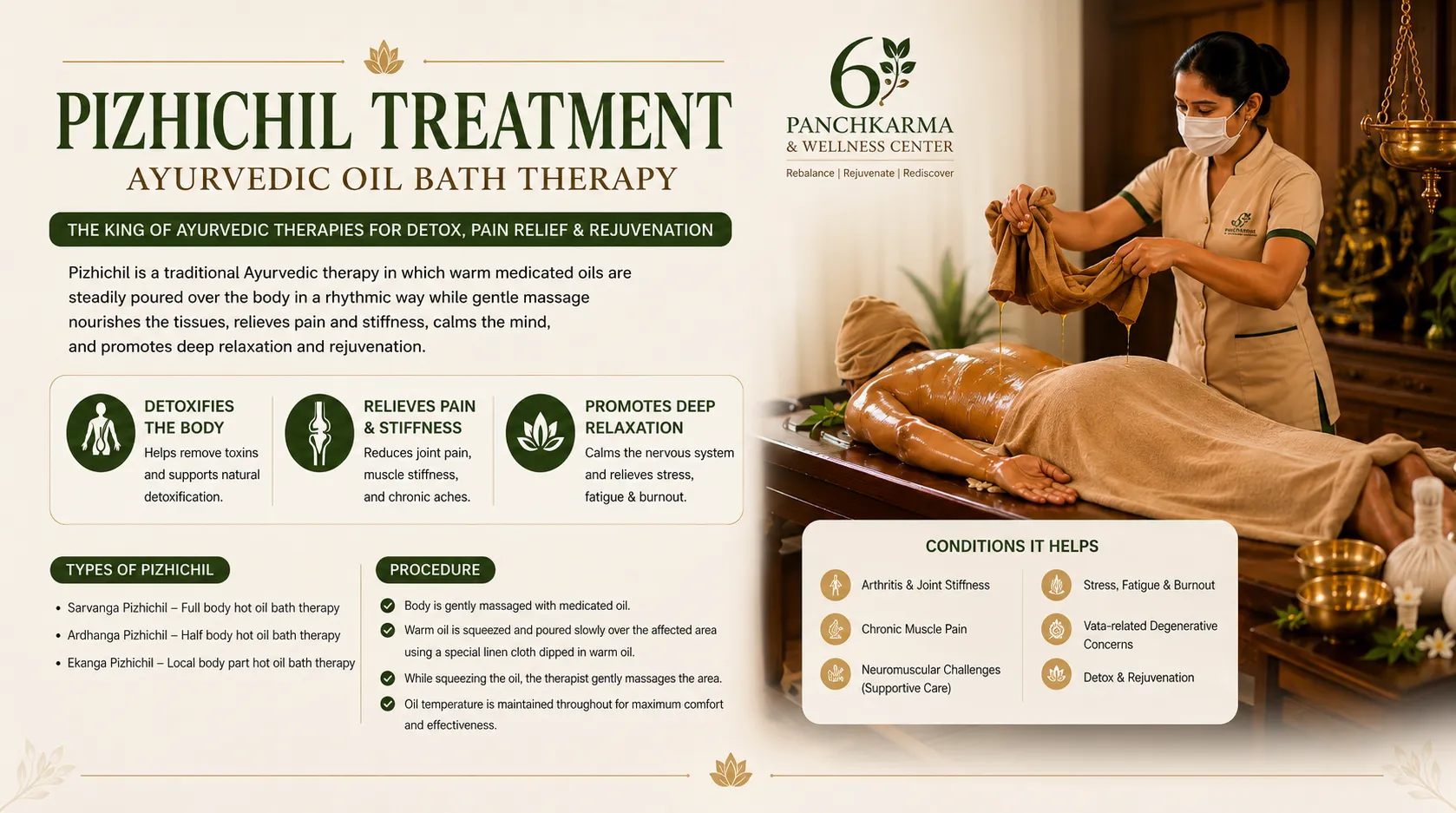 Pizhichil Ayurvedic oil bath therapy