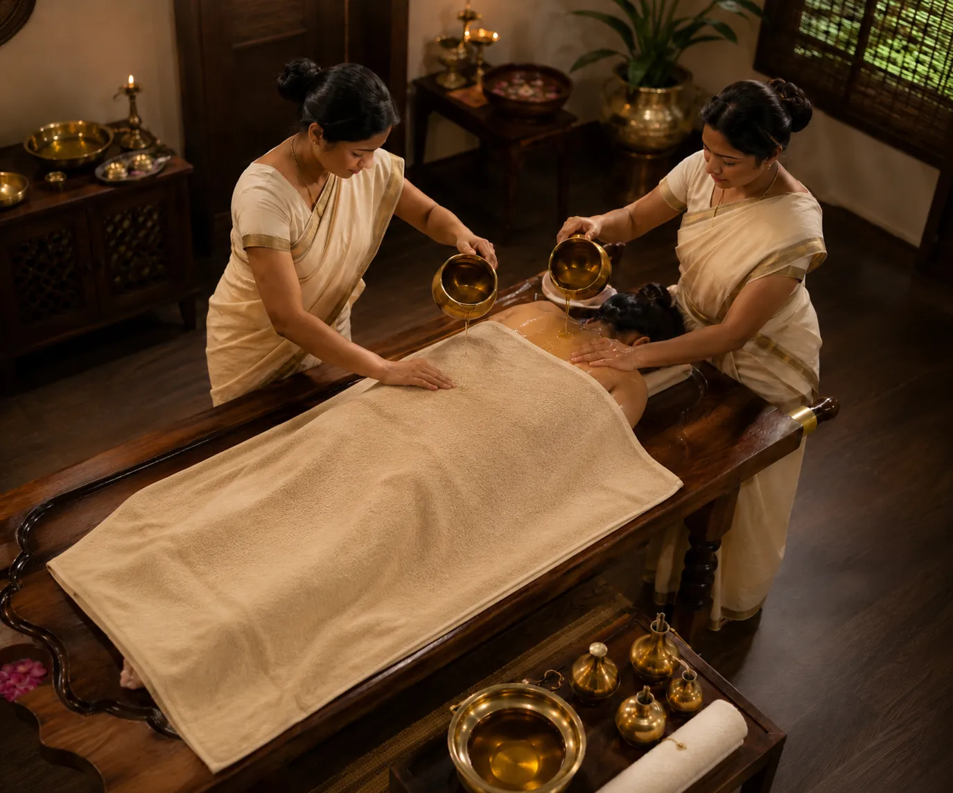 Pizhichil detox and rejuvenation therapy