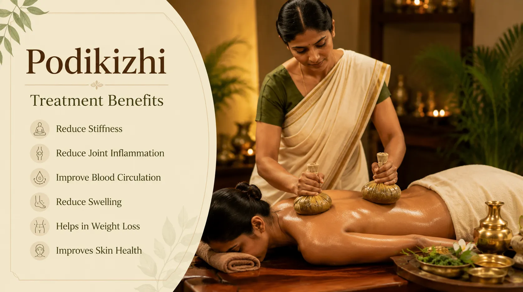 Podikizhi Ayurvedic herbal compress therapy