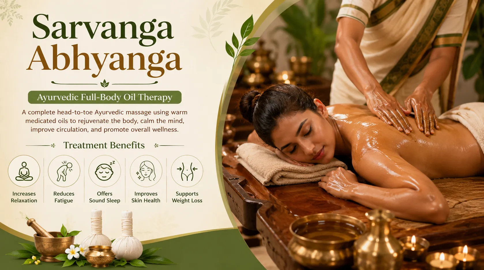 Sarvanga Abhyanga Ayurvedic Full Body Oil Massage