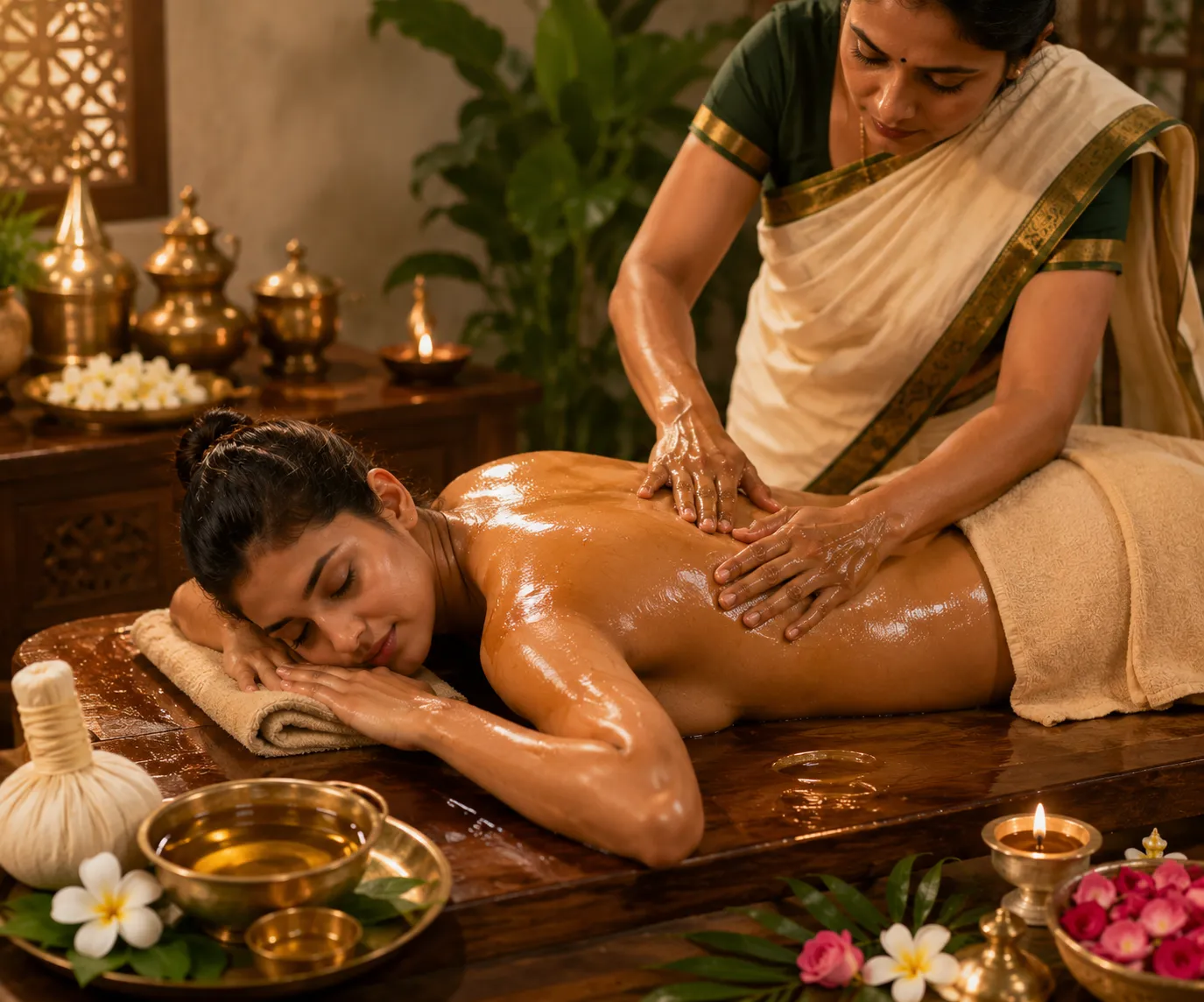 Sarvanga Abhyanga rejuvenation therapy