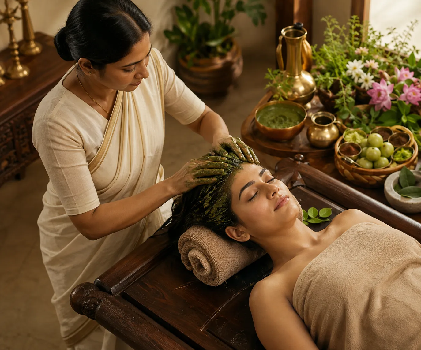 Ayurvedic scalp wellness therapy Mumbai